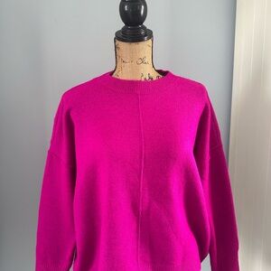 Vince Camuto Magenta Crew Neck Sweater